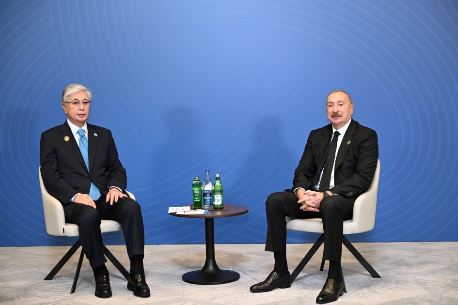 Bakıda Azərbaycan və Qazaxıstan prezidentləri görüşdülər - FOTOLAR