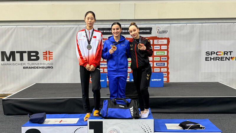 Azərbaycan gimnastı Dünya Kubokunda qızıl medal qazanıb