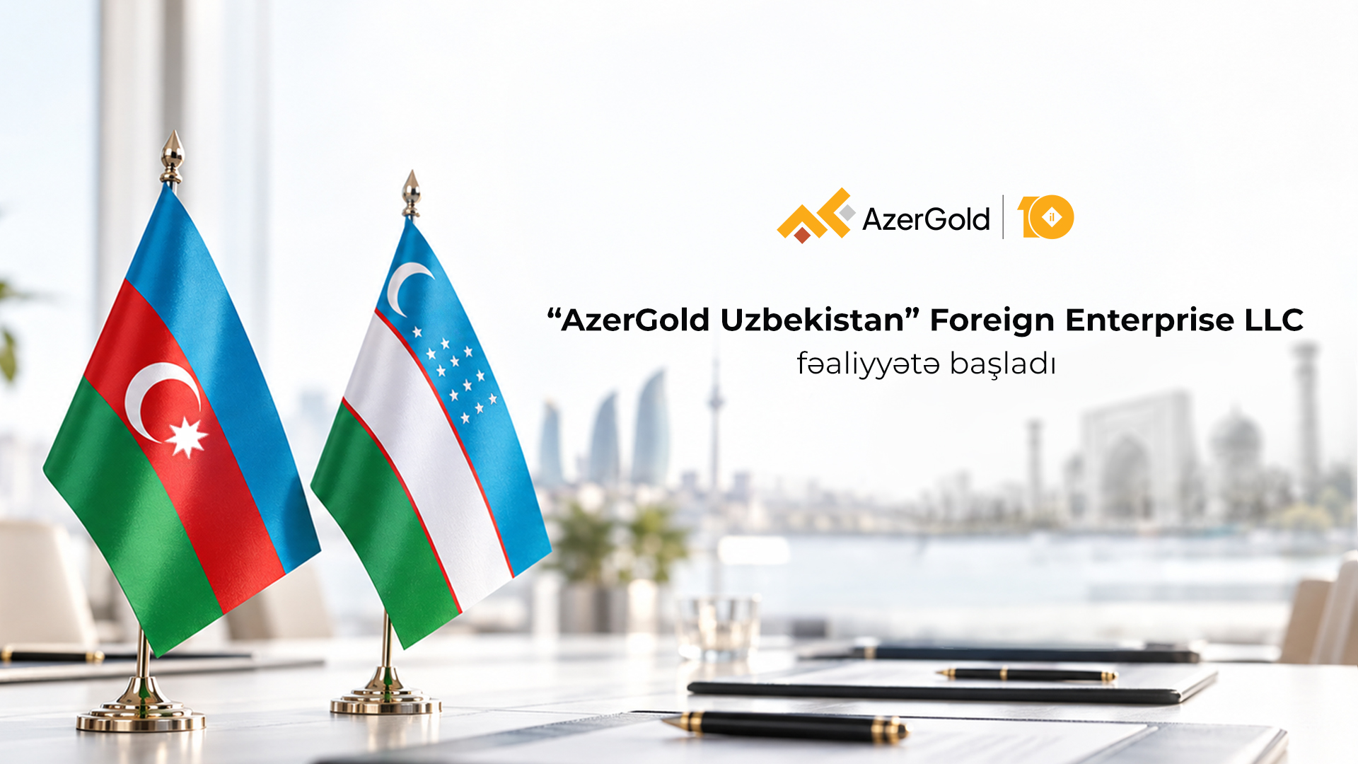 “AzerGold” QSC-nin xarici ölkədə ilk törəmə şirkəti – “AzerGold Uzbekistan” təsis edilib