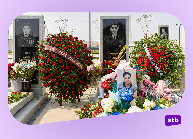 Azər Türk Bankın şəhid əməkdaşının xatirəsi anılıb - FOTOLAR