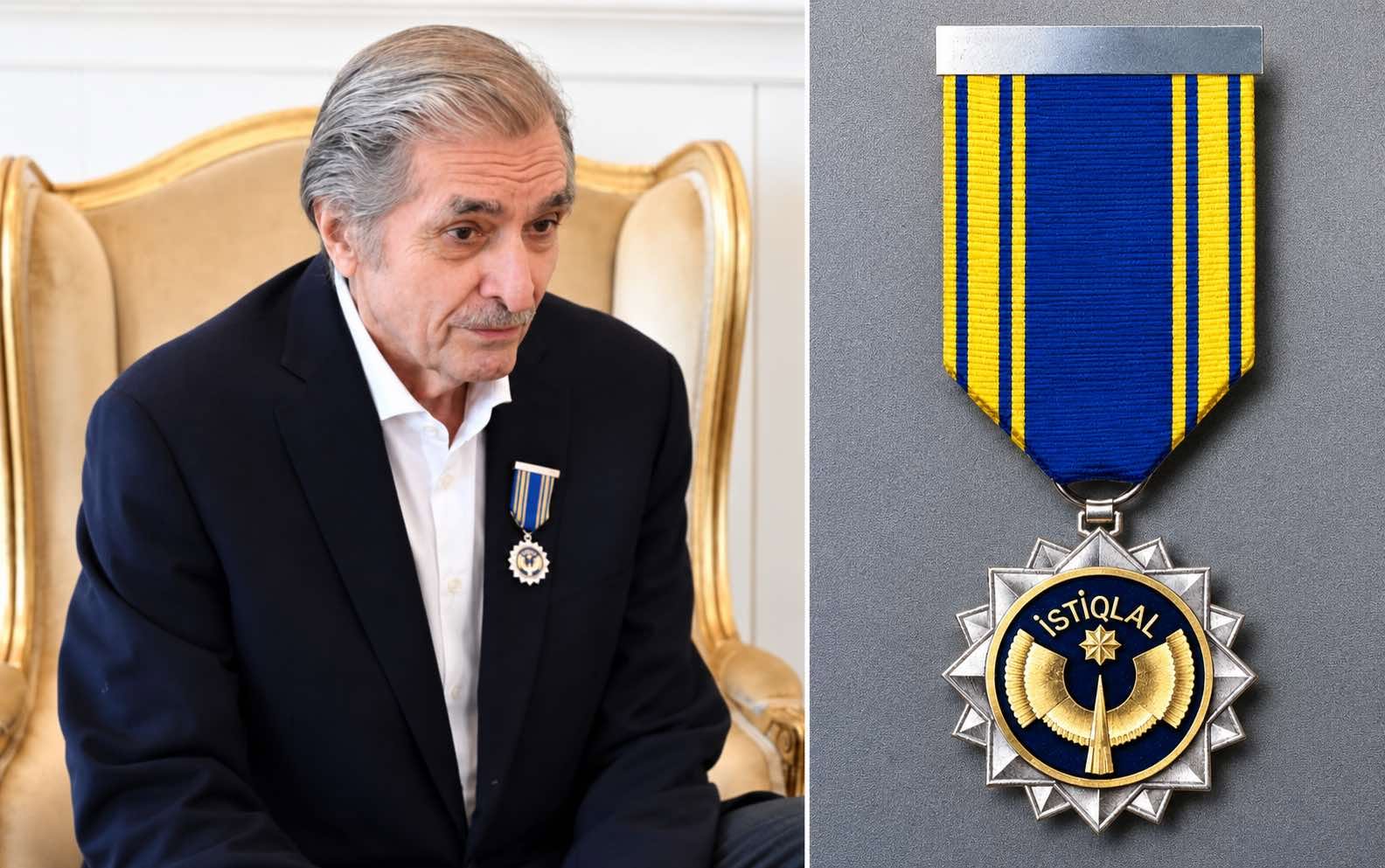 Təltif olunduğu ordeni illər öncə özü hazırlayıbmış...