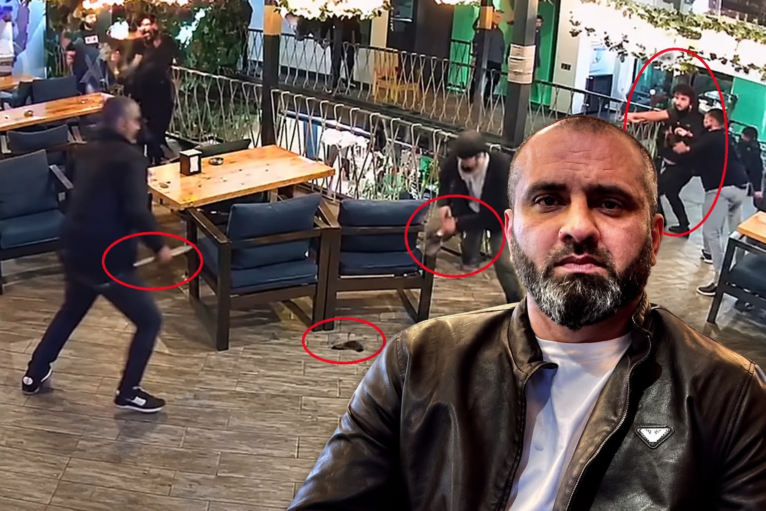 Bakıda kafedə kütləvi dava - Bir nəfər öldürüldü - Anbaan video