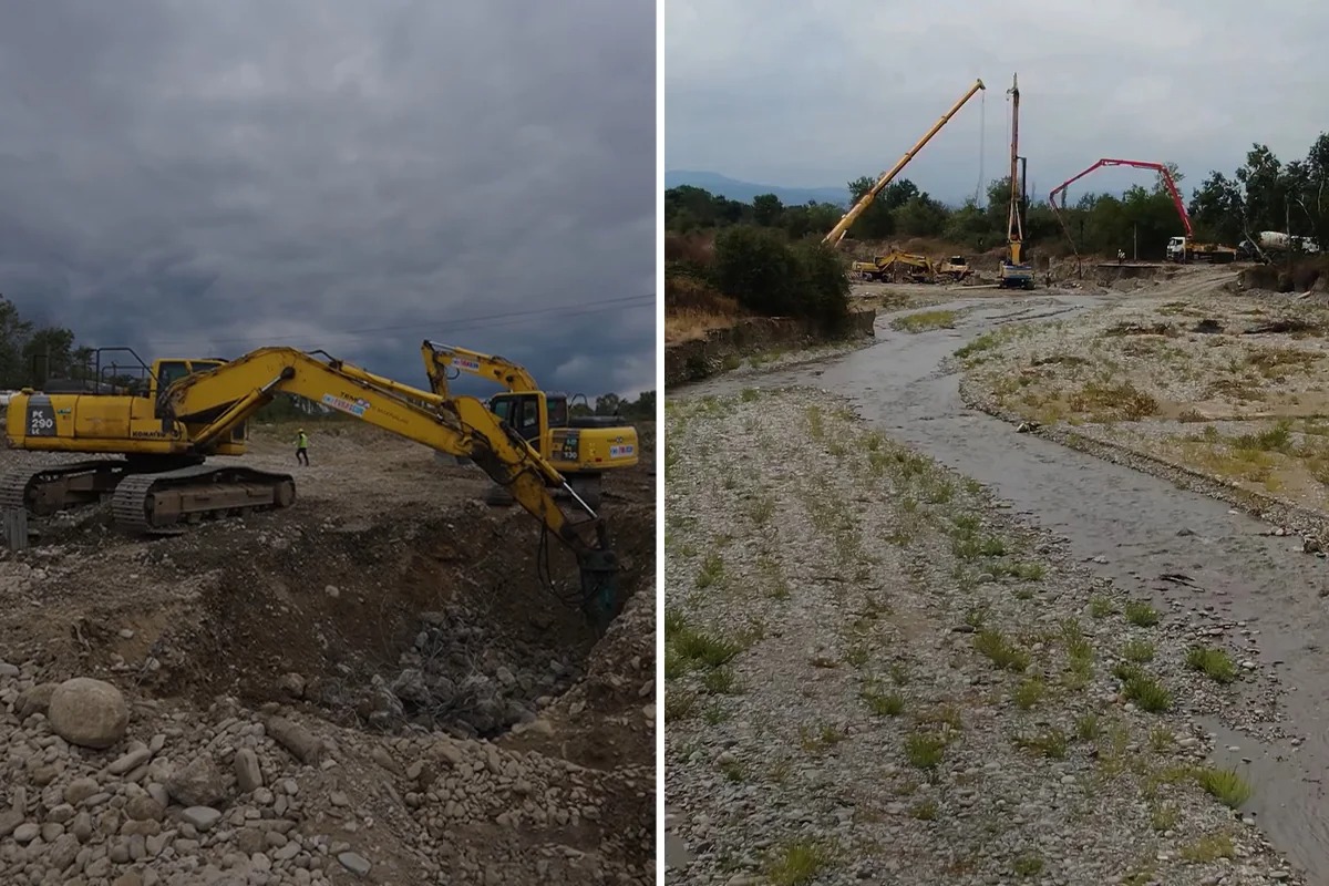 Xaçmaz rayonunda Caqacuq çayı üzərində yeni körpü inşa olunur