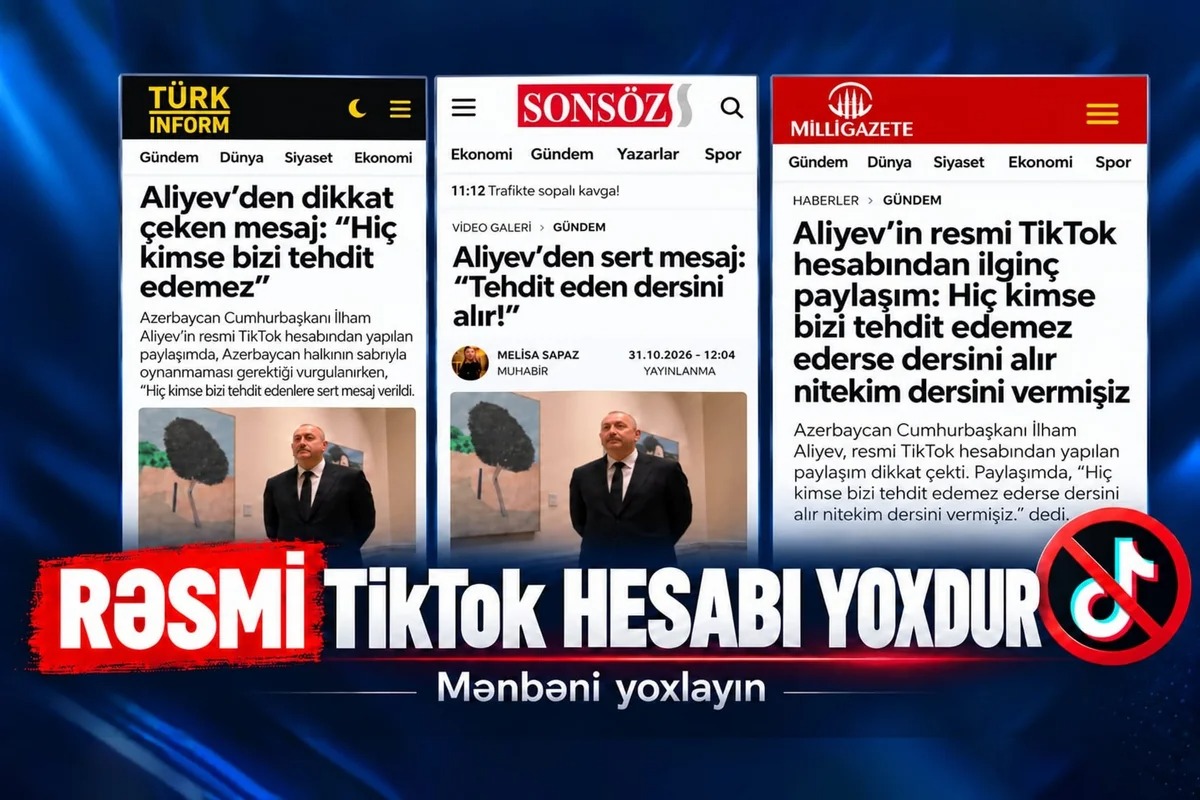 "TikTok" montajından siyasi mesaj düzəldənlər: Türkiyə mediasına məsuliyyət çağırışı